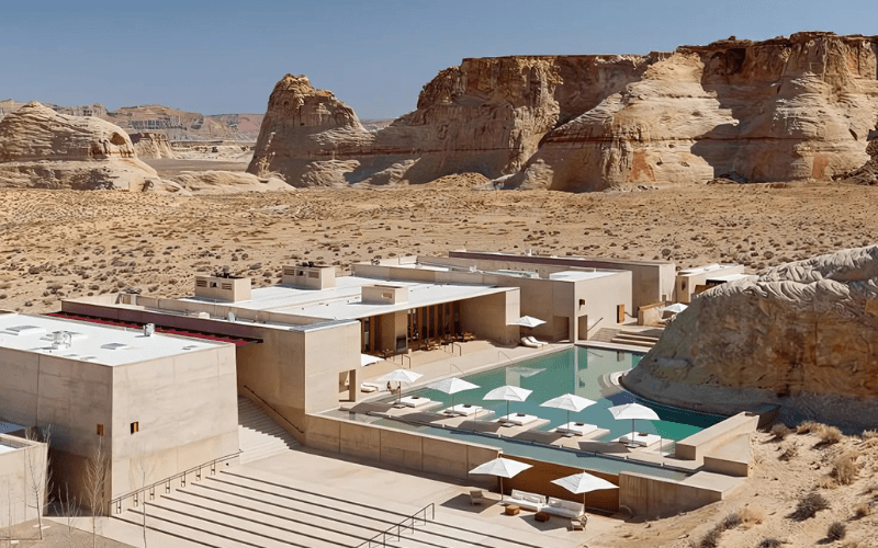 Khách sạn Amangiri (Utah, Mỹ) sự giao thoa giữa sa mạc và hiện đại với thiết kế tối giản nhưng đầy tinh tế