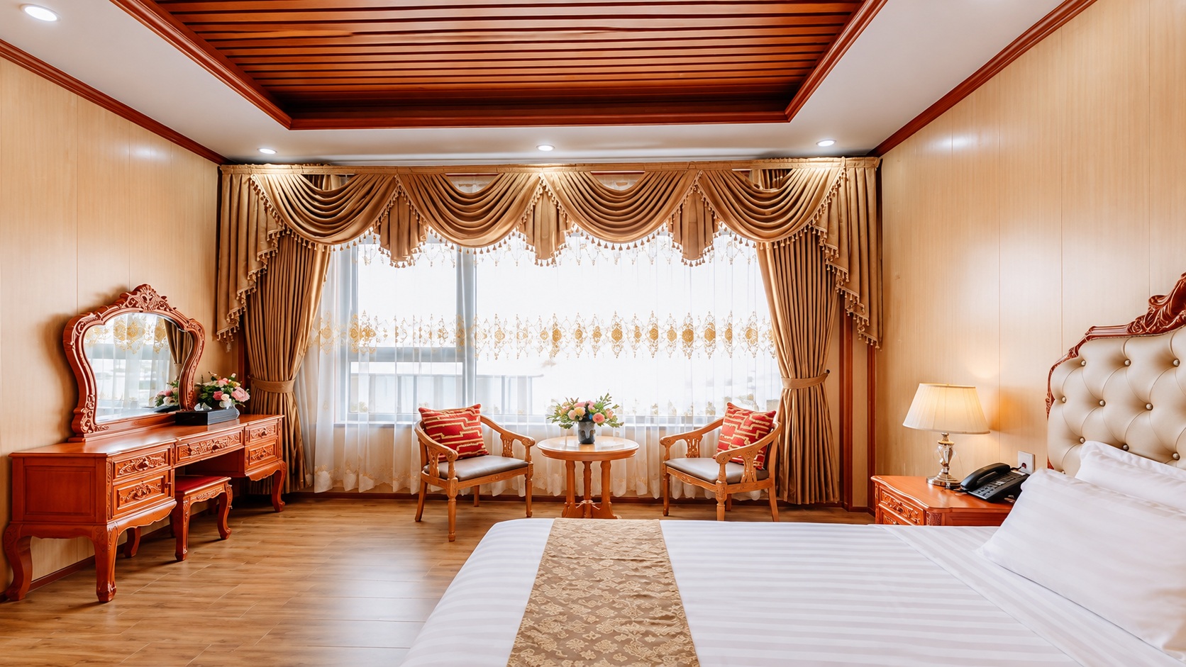 Thiet Ke Khach San 2 Sao Tan Co Dien Phong Ngu Suite