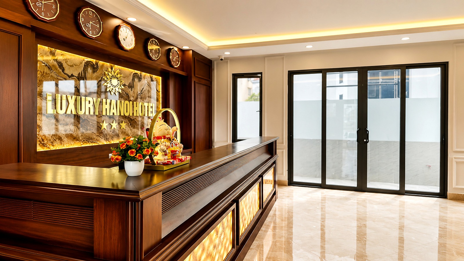 Thiết kế khách sạn 3 sao Luxury Hanoi Hotel – Không gian sang trọng, tiện nghi và tối ưu vận hành