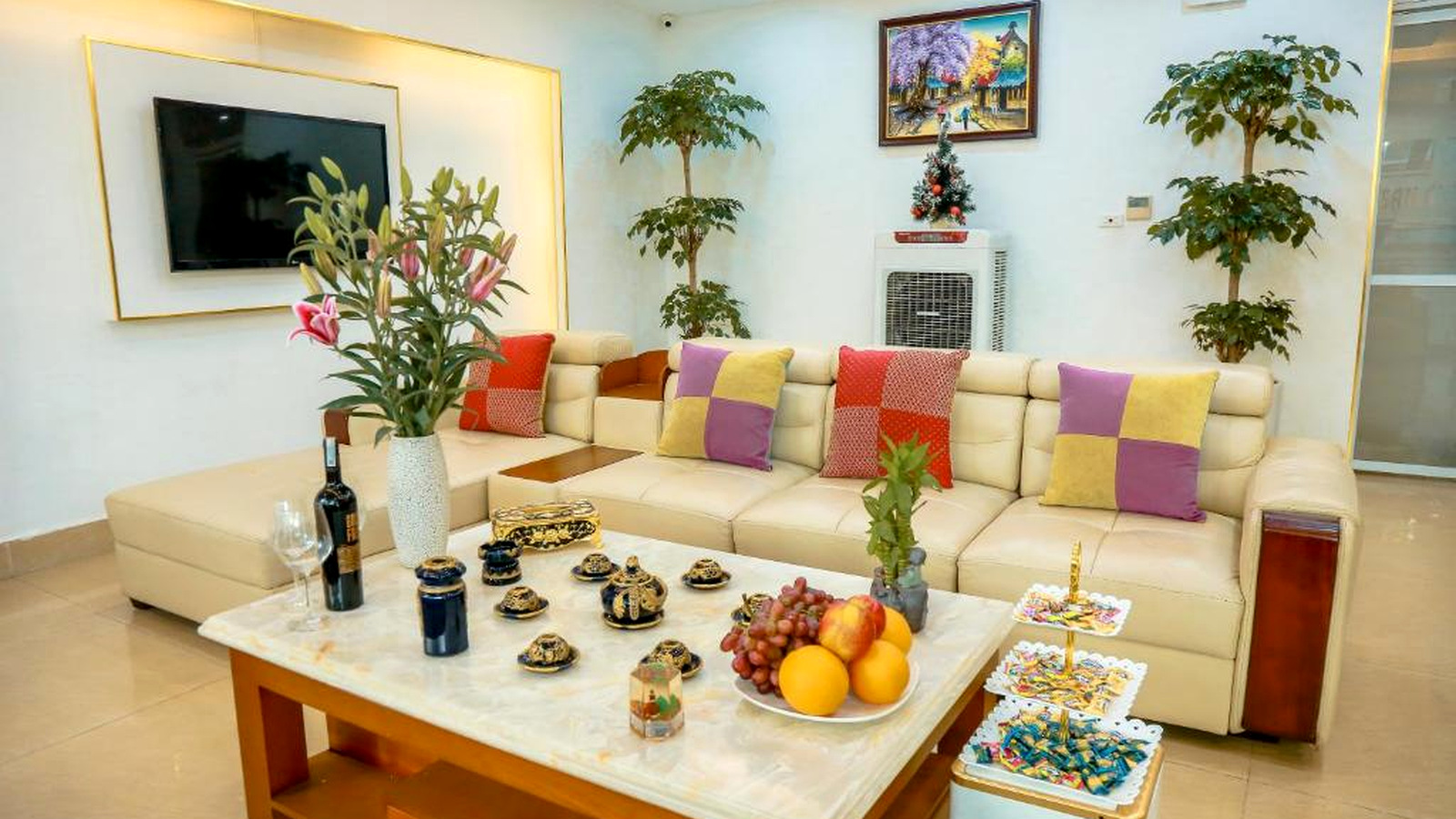 Thiet ke khach san 3 sao phong khach chung