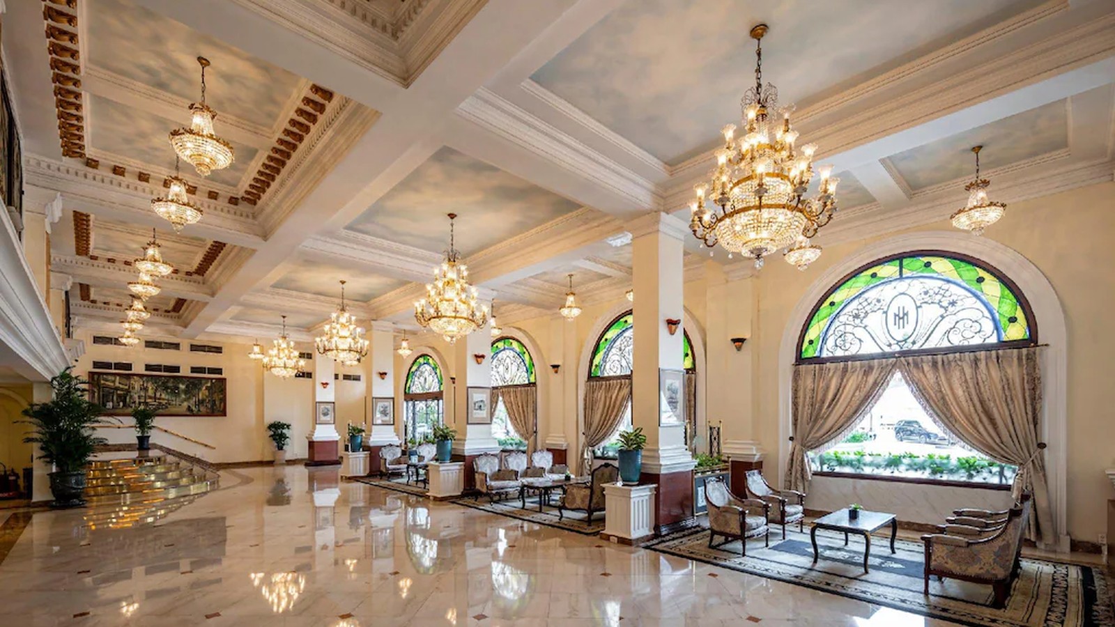 Khong Gian Lobby Indochine Sang Trong